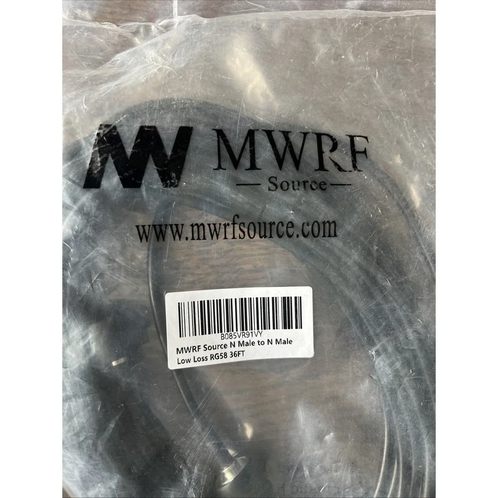 Mwrf Source N Male To N Male Low Loss Rg58 36ft